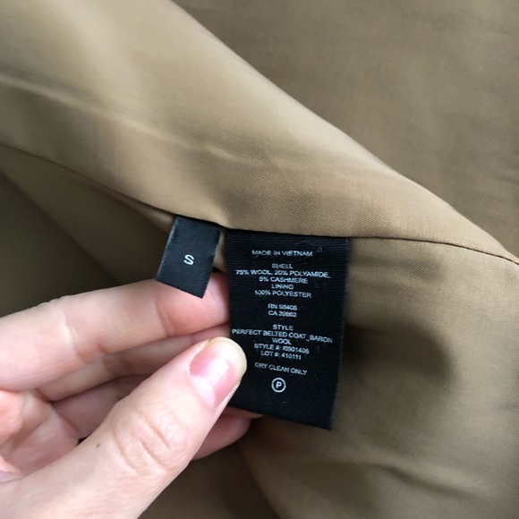 NWT Theory Bria Belted Camel Coat - Picture 5 of 5